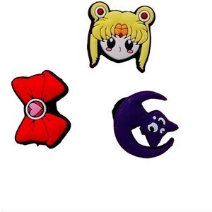 Sailor Moon 3 PC Croc Charm Jibitz Set